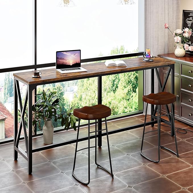 63'' Bar Table, Kitchen Dining Table - Image 4