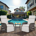 Belord Versatile Outdoor Recliner Chair Set of 3 by Belord