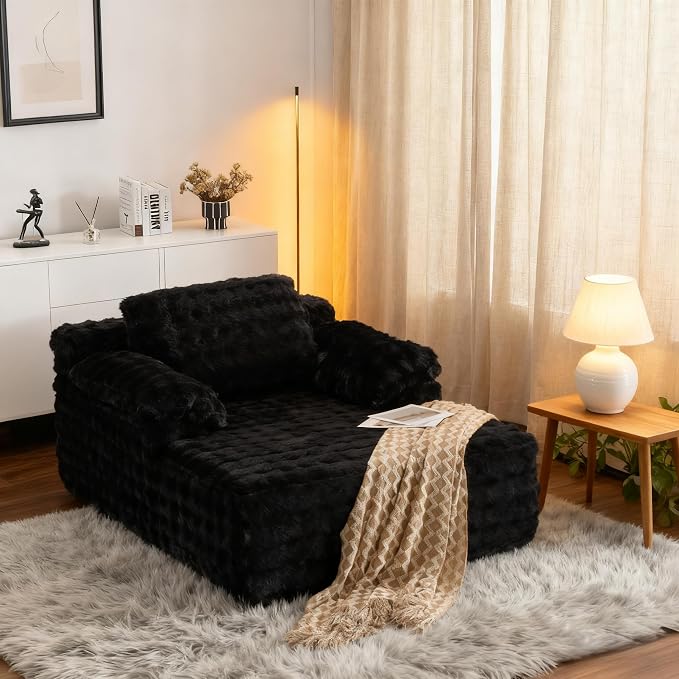 VINGLI 67.7" Oversized Chaise Lounge Chair Indoor Reading Chairs Comfy Bubble by VINGLI