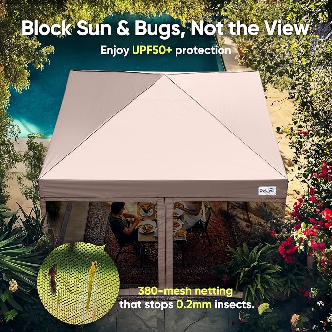 Quictent 10'x10' Pop up Screened Canopy Tent - Image 3