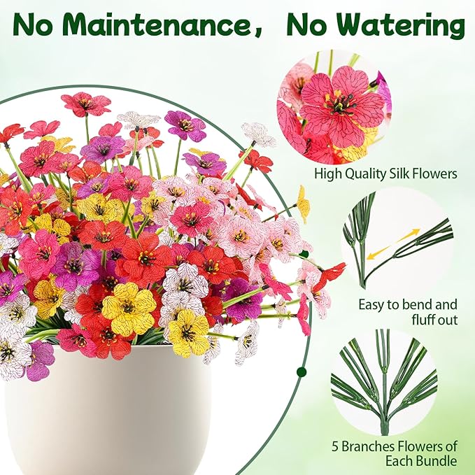 MACTING Artificial Spring Flowers - Image 5