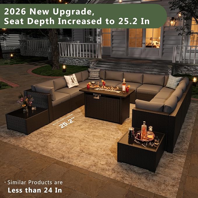 Aoxun 15 Piece Patio Furniture Set - Image 8