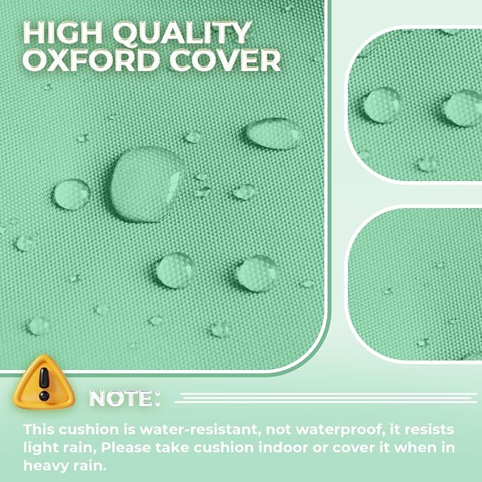 Outdoor Chaise Lounge Chair Cushion Waterproof 74.4 x 22 x 4.7 Inches Memory - Image 7