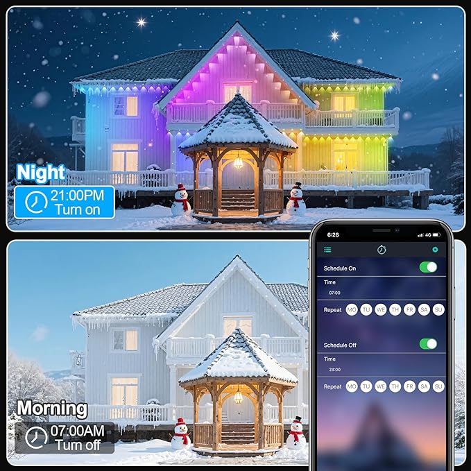 400Ft Permanent Outdoor Lights for House Waterproof, IP67 LED Eave Lights - Image 6