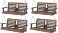 KINGYES Outdoor Hanging Porch Swing Set of 2, Waterproof Swing by KINGYES