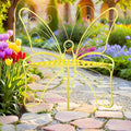 Butterfly Shaped Outdoor Bench, Outdoor Metal Chair Butterfly Bench by Mantianstar