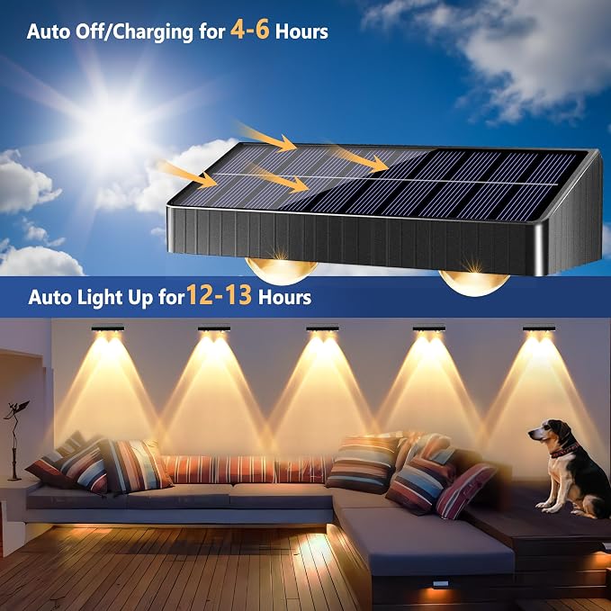 Brizled Solar Fence Lights, 20 Pack 3 Colors 6 Modes 250ml Outdoor Fence Solar - Image 4