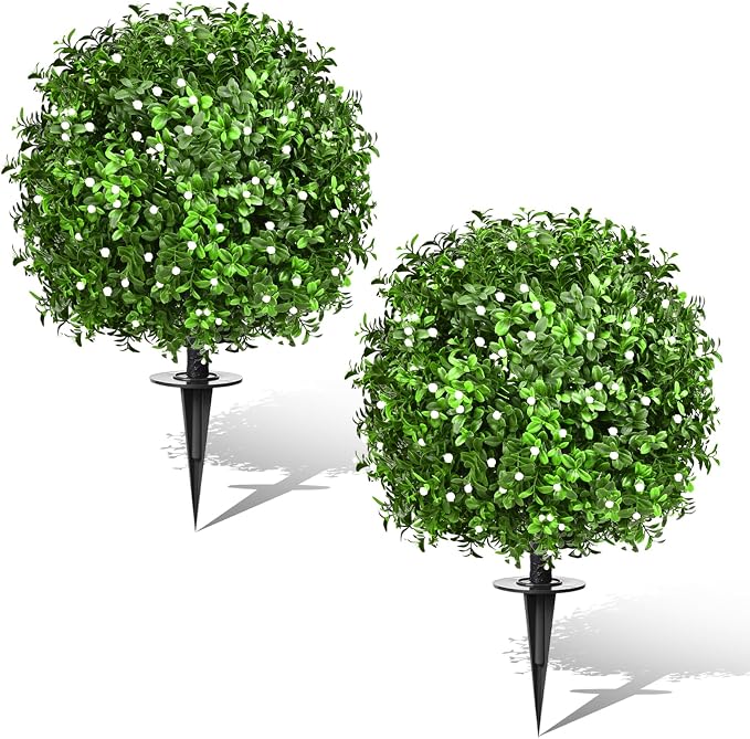 Artificial Topiary Bushes for Outdoors by FAJUNZH