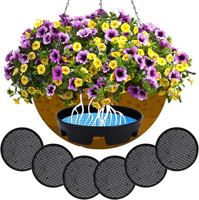 UPINS Invisible Self Watering Planter, 6 Set Self Watering Planter Insert by UPINS