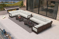 PURPLE LEAF Patio Furniture Set L-shaped Outdoor Couch by Unknown