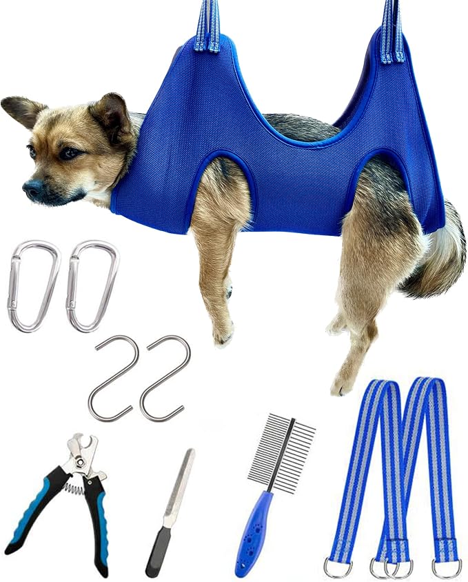 10 in 1 Dog Pet Grooming Hammock Harness by Kkiimatt