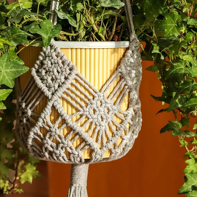 Hanging Planter with Patterns by XINBOR