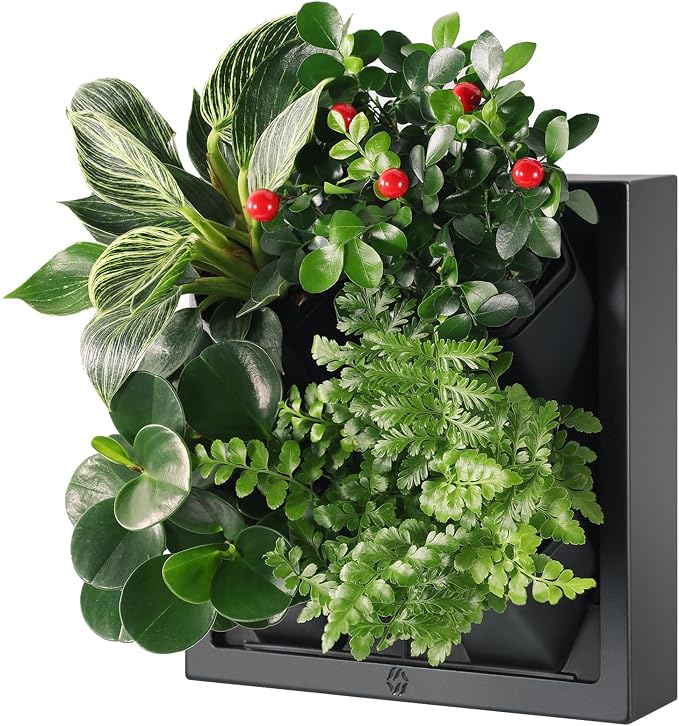 Wall-Mounted Vertical Garden Planter – Ready-to-Use Indoor Wall Planter by Unknown