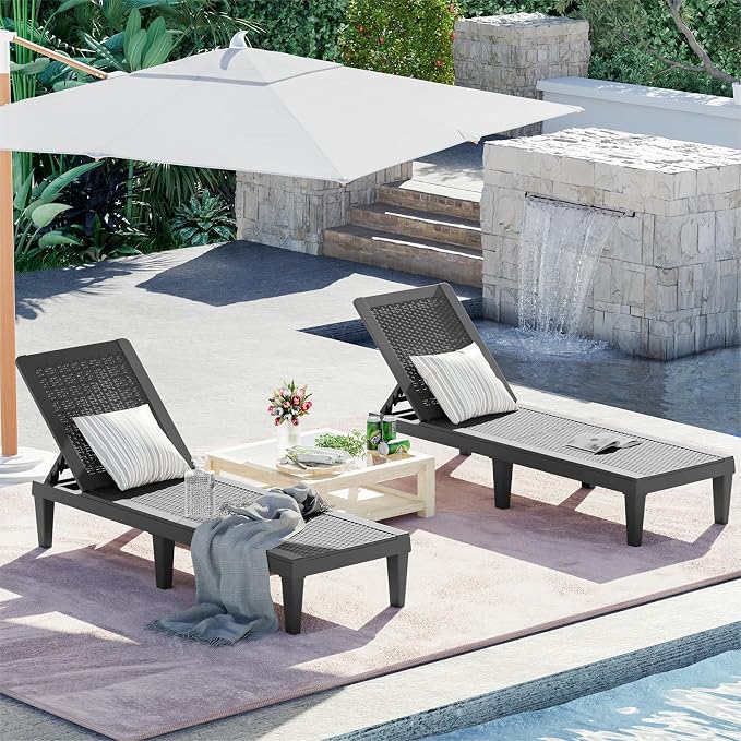 Greesum Outdoor Patio Chaise Chair - Image 4
