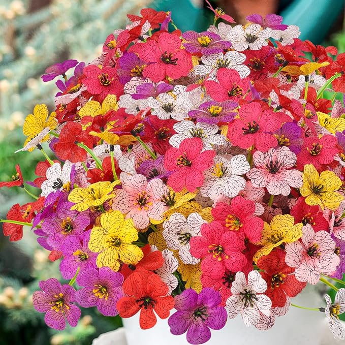 MACTING 12 Bundles Artificial Spring Flowers - Image 7
