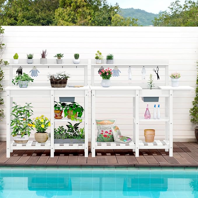 SERWALL Outdoor Potting Bench - Image 11