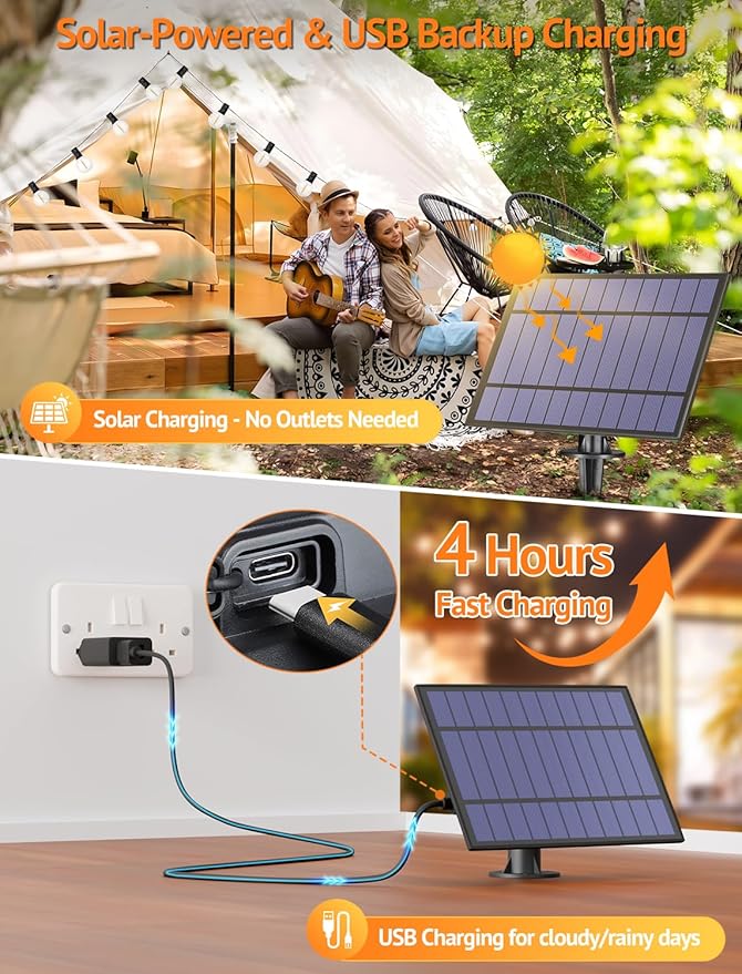 25FT Solar String Lights Outdoor - Image 5