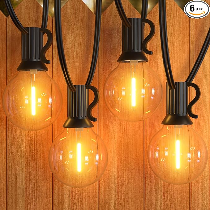 GPATIO Outdoor String Lights - 30FT Waterproof Patio Lights by AddforPatioMakeover