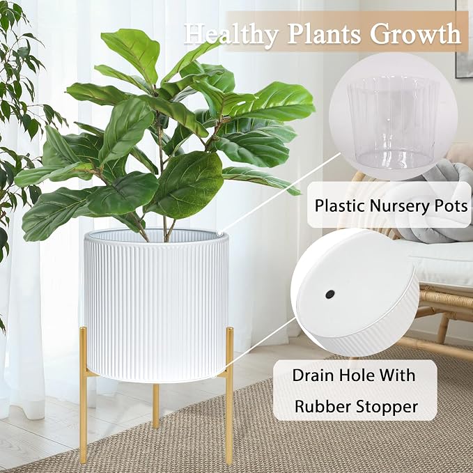 ARNIS Modern Plant Pots, Large Size Metal Pots - Image 4
