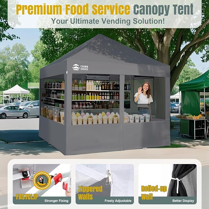 CROWN SHADES 10x10 Pop Up Canopy Tent - Image 7