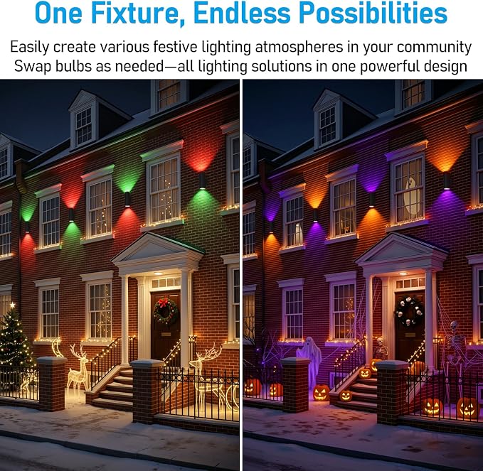 LEONLITE Modern Outdoor Cylinder Wall Lights 22", Porch Light in 2 Lights - Image 6