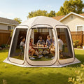 VEVOR 12 x 11 ft Pop up Screen House Tent, 10-12 Person Screen Gazebo w/Carry by VEVOR