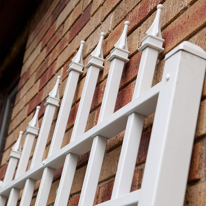 Dura-Trel Winchester Vinyl Trellis, Outdoor Plant Support Frame, Use Against - Image 5