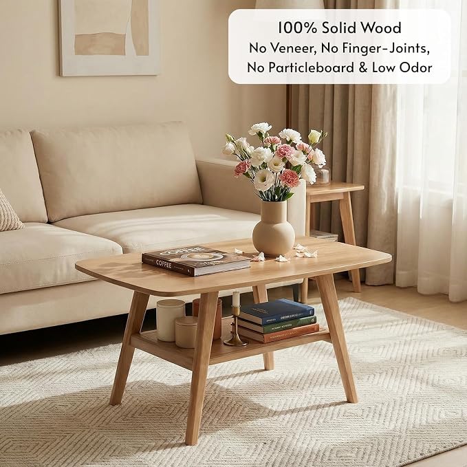 Wood Coffee Table - Image 4