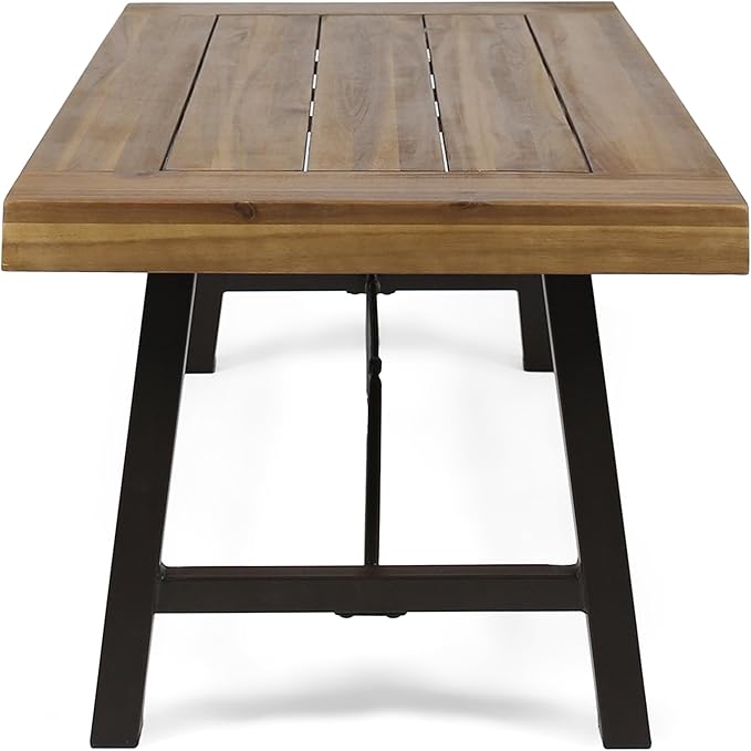 Christopher Knight Home Catriona Outdoor Acacia Wood Coffee Table, Teak Finish - Image 5
