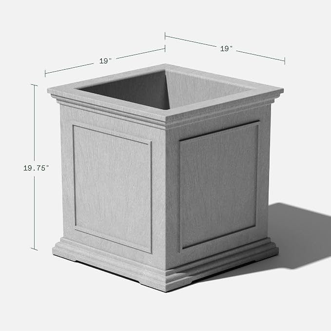 Veradek Brixton Series Cube Plastic Planter - Image 2
