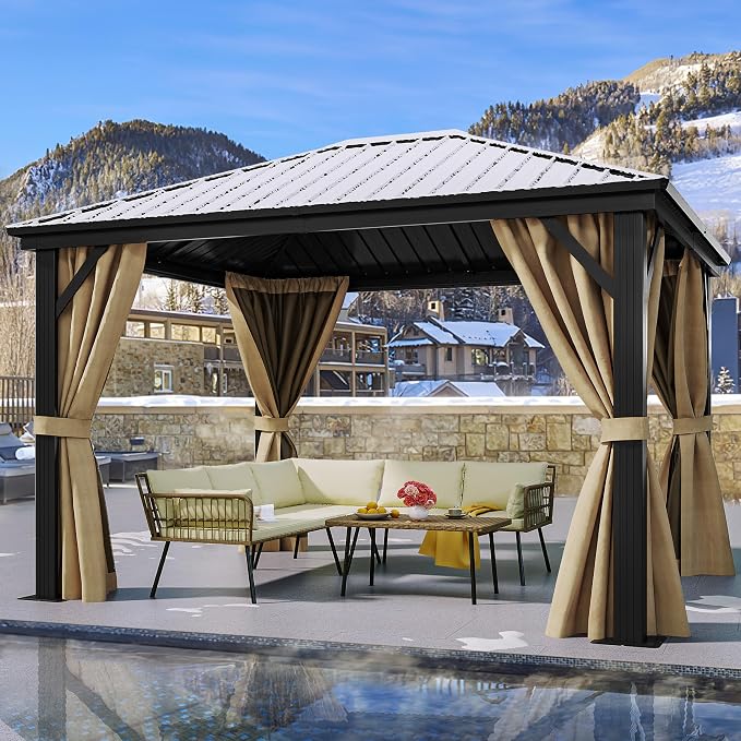 YITAHOME 10x12ft Hardtop Gazebo - Image 9