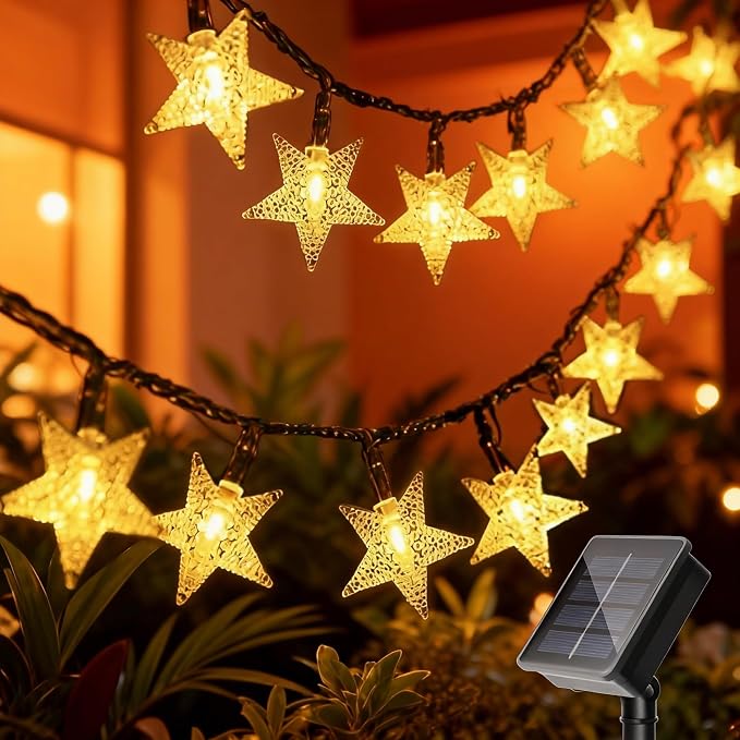 Twinkle Solar Star String Lights Outdoor Waterproof Fairy Lights 39FT 100 LED by Unknown