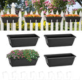 smusei Railing Planter Box 4 Pack Window Boxes Planters by smusei