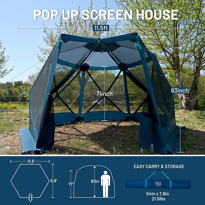 TIMBER RIDGE Easy Pop Up Gazebo Canopy Tent - Image 8