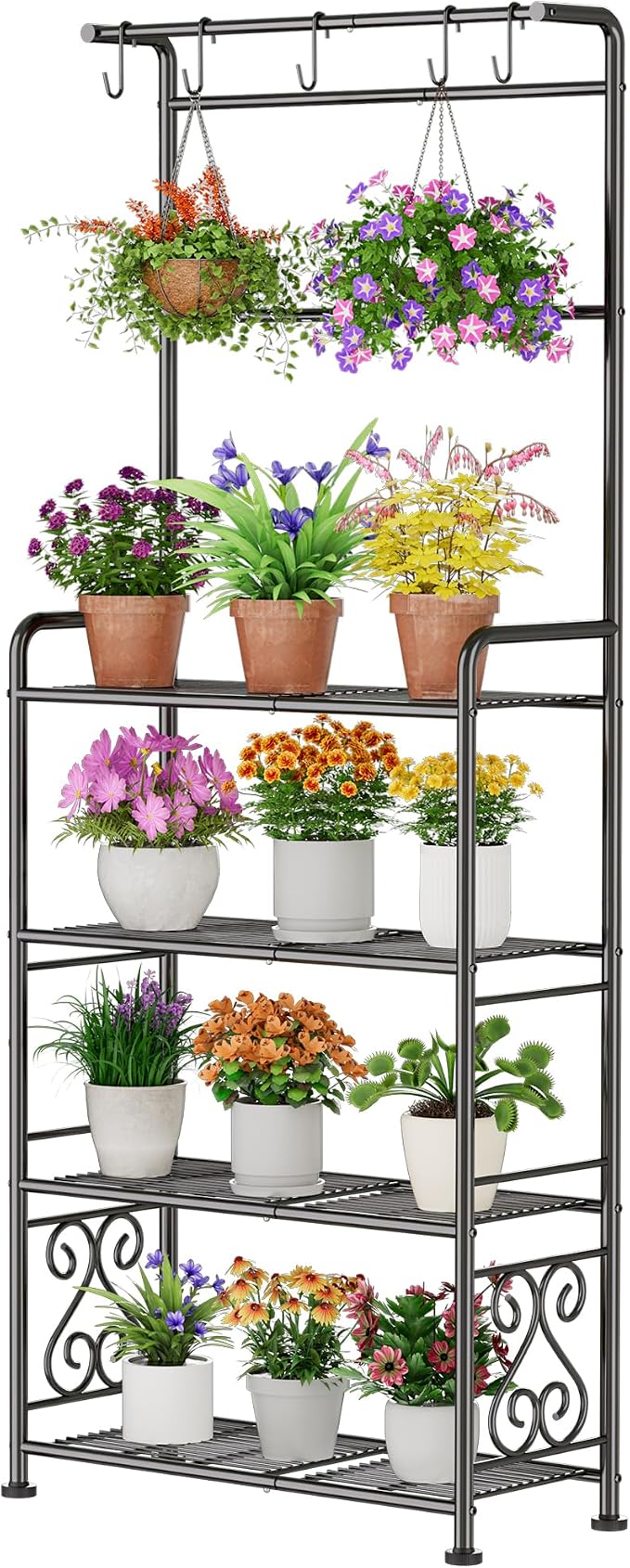 Plant Stand Indoor Outdoor Heavy Duty Metal by GIOTORENT