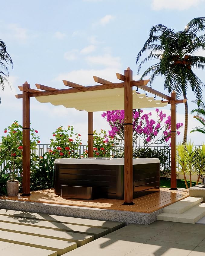 10 x 10 ft Aluminum Pergola - Image 8