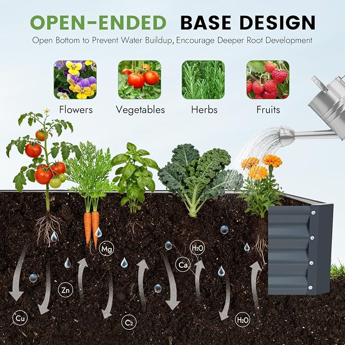 INNO STAGE Galvanized Raised Garden Bed Kit, Rust-Resistant & Easy Assembly - Image 6