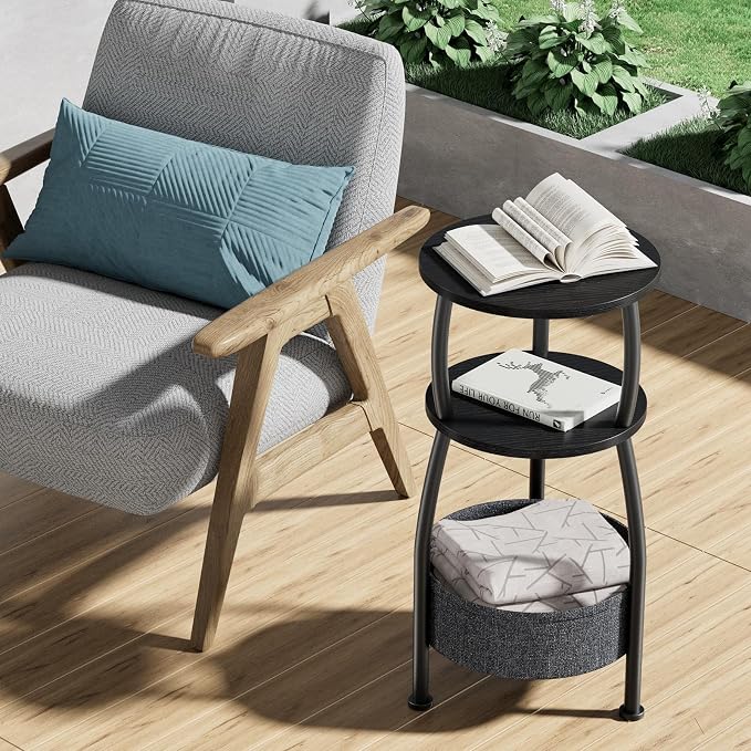 Small Round Side Table for Living Room - Image 6
