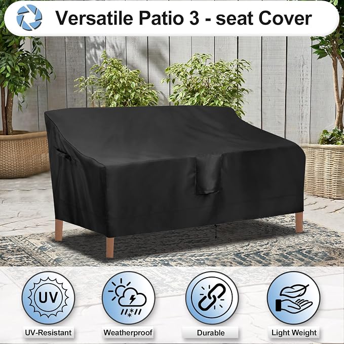 OutdoorLines Outdoor Waterproof Patio 3-Seater Couch Cover - Image 4
