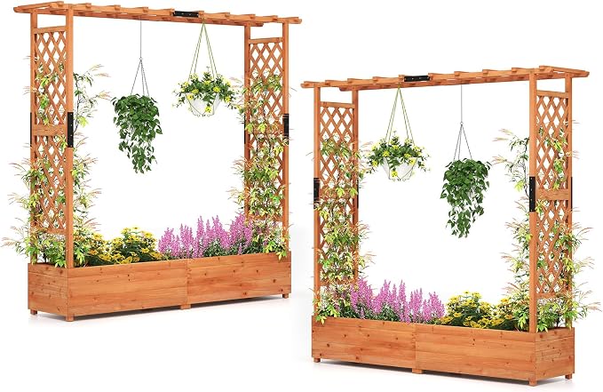 Giantex Set of 2 Raised Garden Bed by Giantex