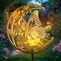 JOBOSI Solar Moon Butterfly Decorative Gift, Solar Butterfly Ground Stake Light by JOBOSI