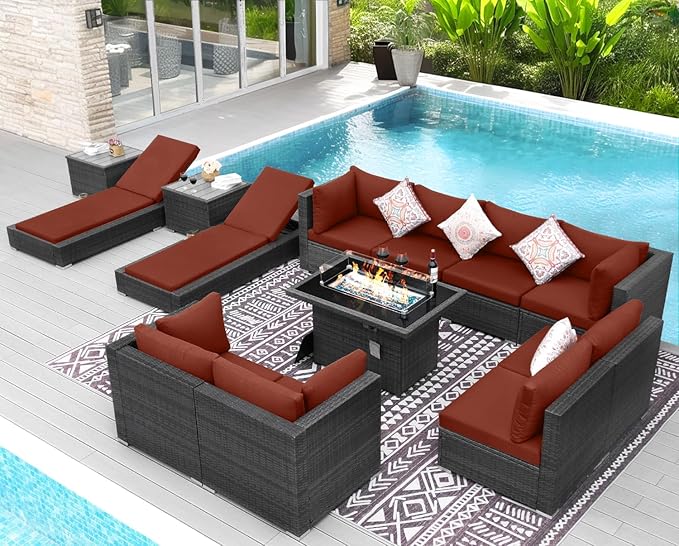 NICESOUL 13 Piece Large Outdoor Sectional - Image 2