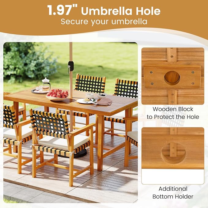 Tangkula 3 Piece Patio Dining Set - Image 4