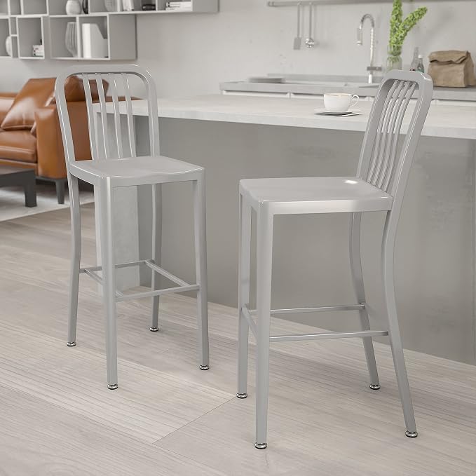 Flash Furniture Gael 30" Commercial Metal Barstools - Image 2
