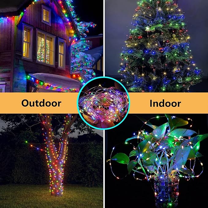 66Ft 200 LED Fairy Lights Plug in - Image 4