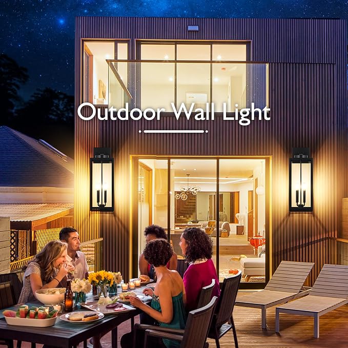 BesLowe 23.9" Extra Large Size Outdoor Wall Light Fixture, Exterior Lighting - Image 7