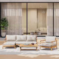 Christopher Knight Home Jorine Patio Chat Set, Acacia Wood Accent Chair by ChristopherKnightHome