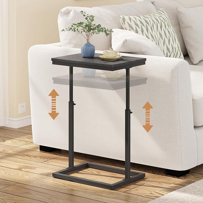 TUTOTAK End Table, Side Table, Tall Couch Table, Sofa Table, Living Room by ChoosetutotakFurnitureBuildYourCozyHome