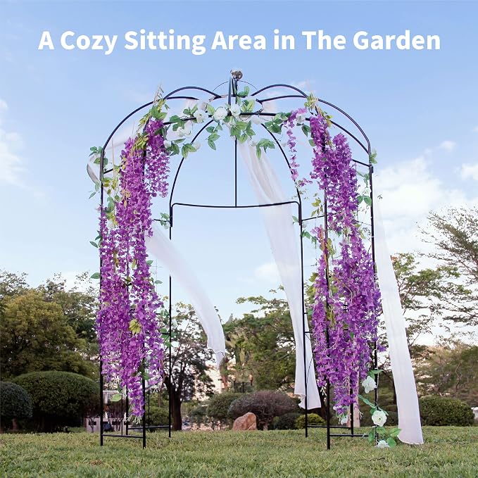 Garden Arches Arbors Birdcage Shape, Metal Pergola Pavilion Gazebo Enduring - Image 6