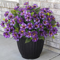 Fake Artificial Flowers for Outdoors Decoration, 4 Bundles Silk Faux Spring by Hrobek